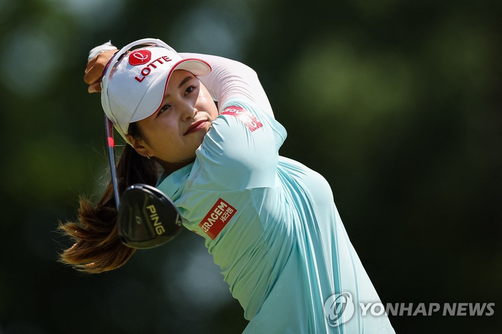 최혜진의 여자 PGA 챔피언십 최종 라운드 경기 모습