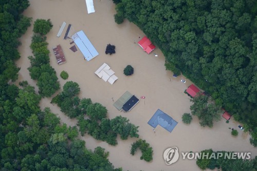 켄터키 홍수 사망자 25명으로 늘어…추가 폭우 피해 우려