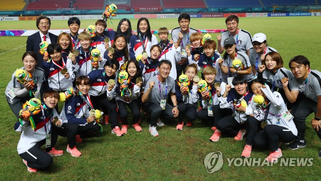 3회 연속 AG게임 동메달 획득한 여자축구팀