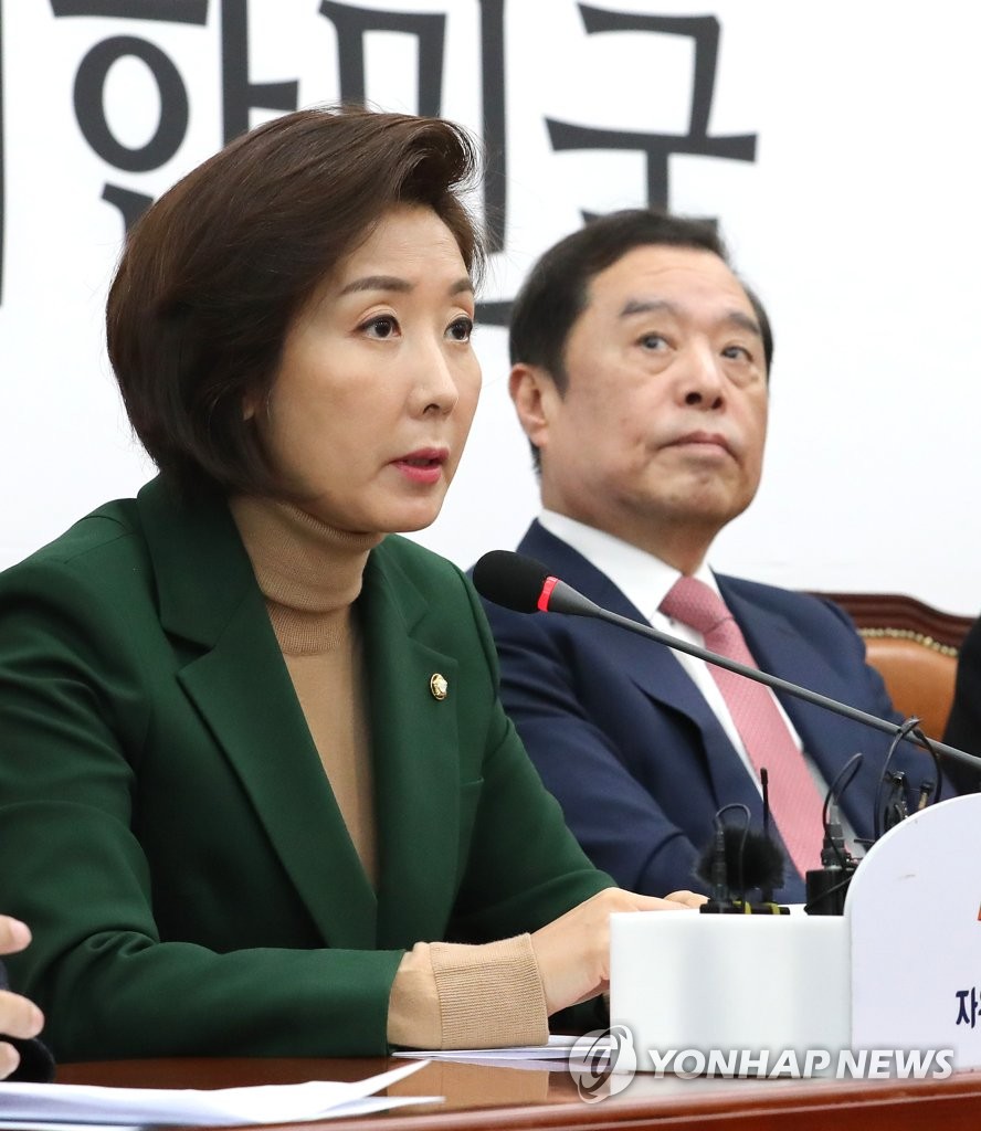 한국당 나경원 원내대표[자료사진]