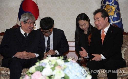 이총리, 포르투갈 국회의장 만나 "한국 평화노력 지지 감사"