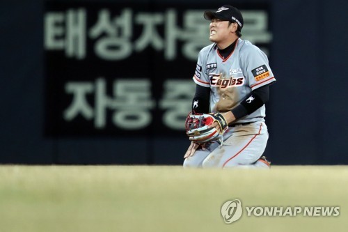한화 유격수 하주석, 무릎 십자인대 파열…수술 예정(종합)