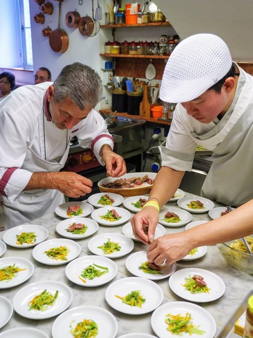 Korean food demonstration in Italy