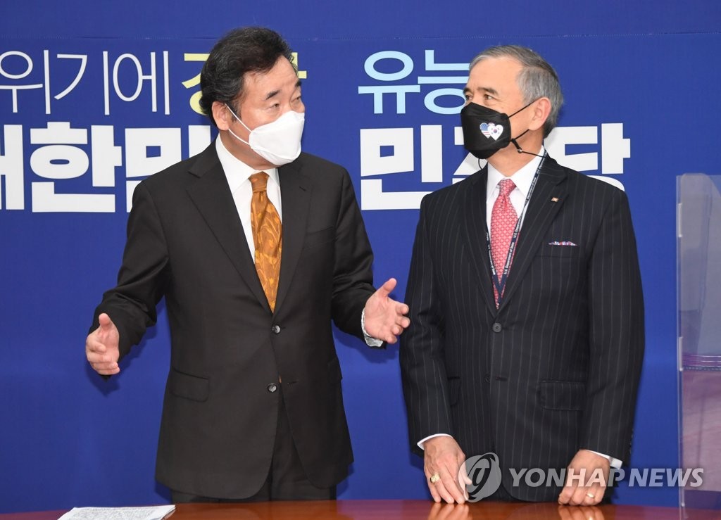 韓国与党代表「韓米同盟は朝鮮半島安定の核心軸」　駐韓米大使と面会