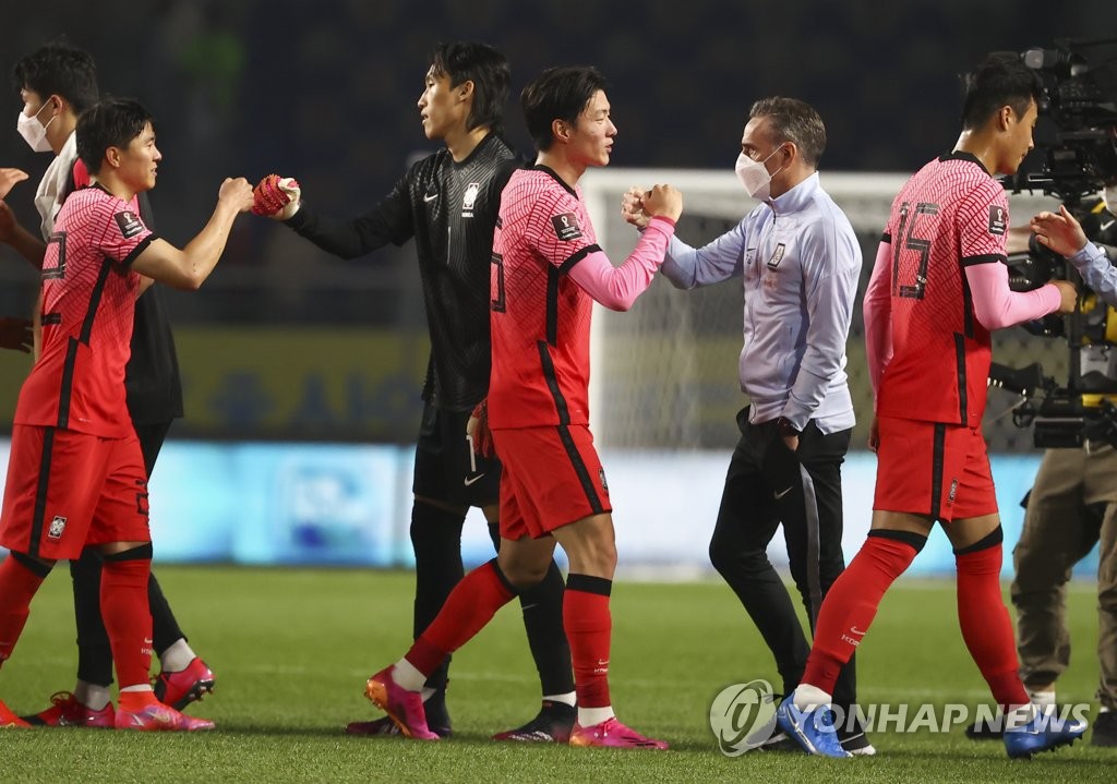 サッカー韓国代表の選手ら（資料写真）＝（聯合ニュース）