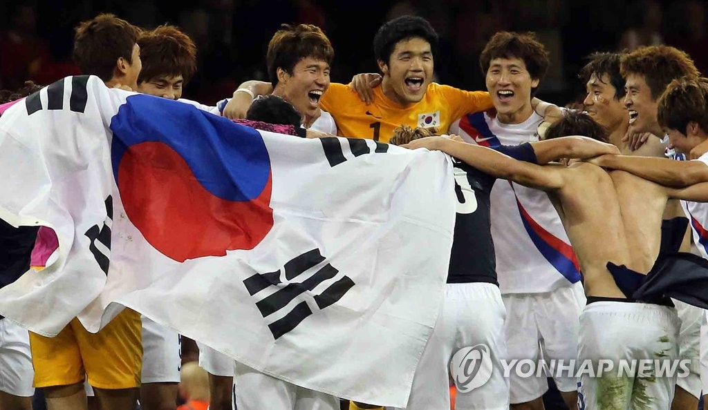 2012 런던 올림픽 축구에서 동메달을 획득한 한국축구대표팀