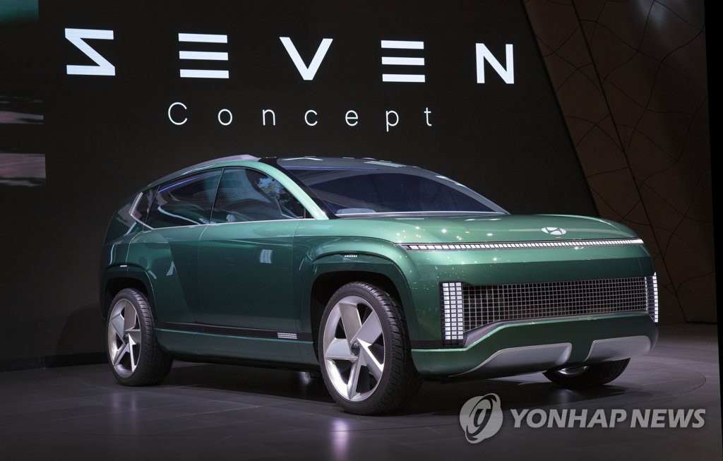 현대차 전기 대형 SUV 콘셉트카 '세븐'