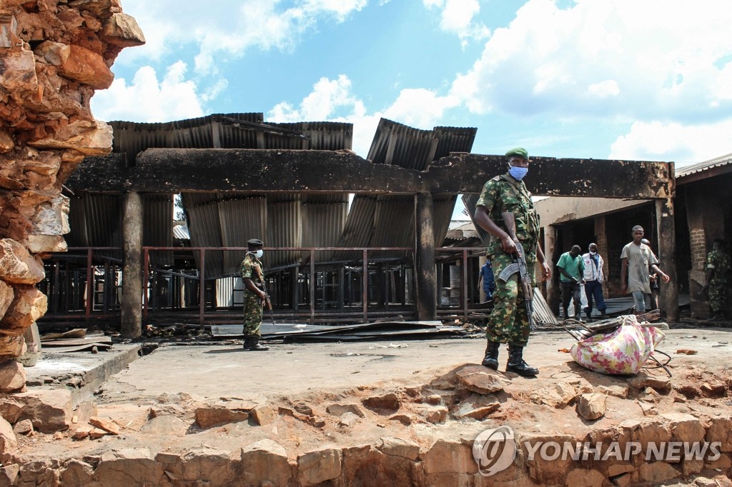 부룬디 과밀 교도소 화재…38명 사망·69명 중상