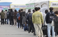 검사 기다리는 시민들
