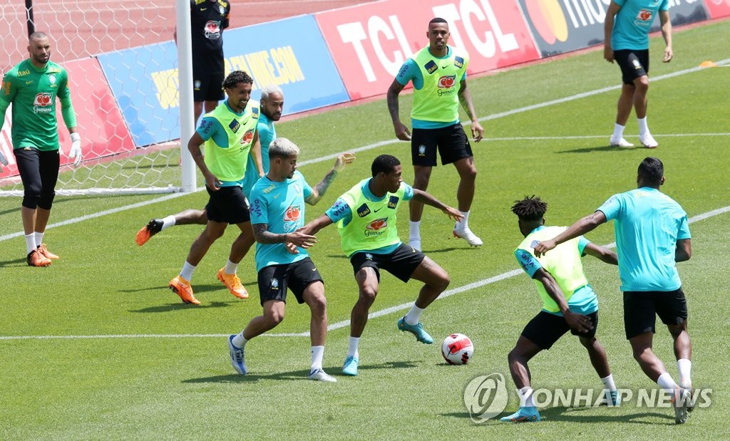 Brazilian football team in S. Korea