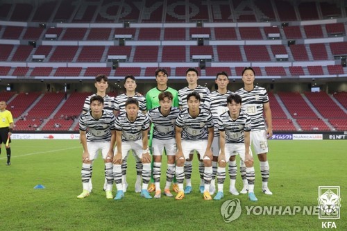 중국과 동아시안컵 1차전에 선발 출전한 대한민국 남자 대표팀