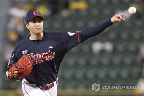 (Yonhap Interview) 'Grateful' for KBO opportunity, Giants ace Barnes focuses on present