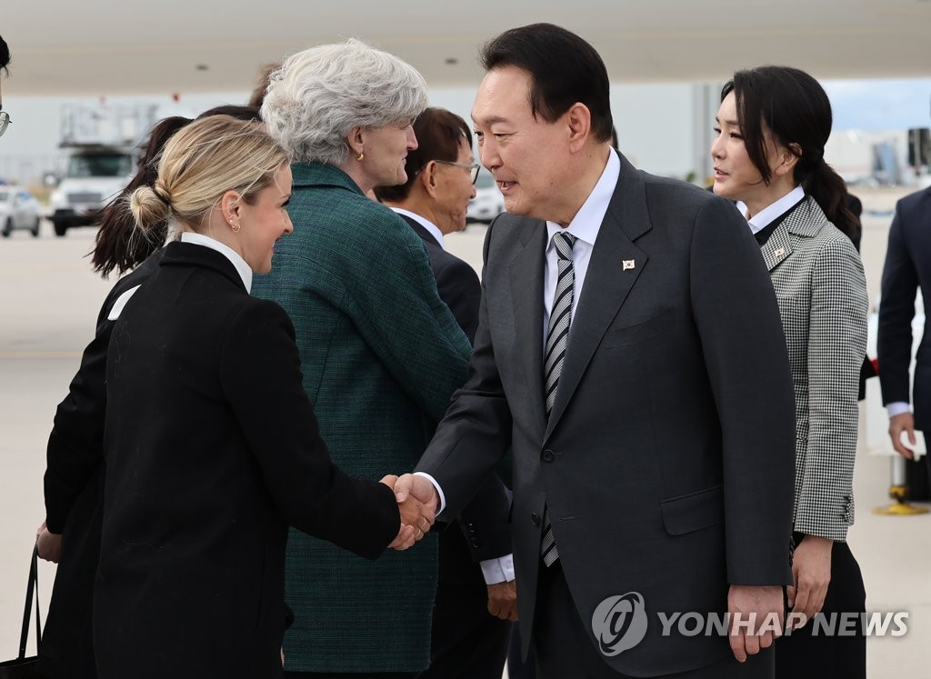 S. Korean President Yoon arrives in Canada