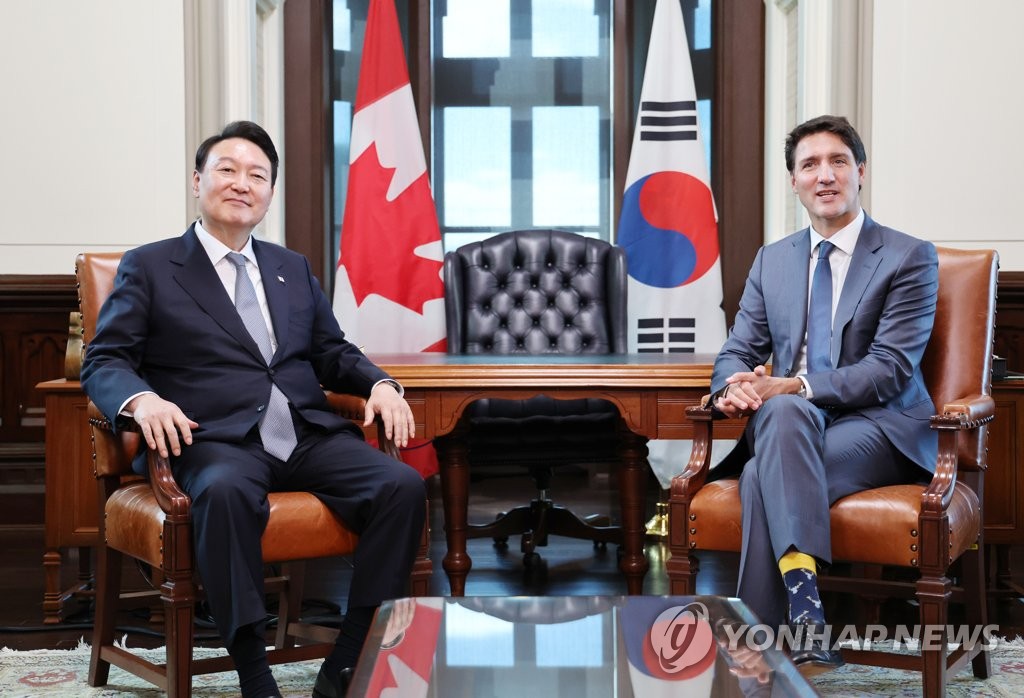 Reunión entre Yoon y Trudeau