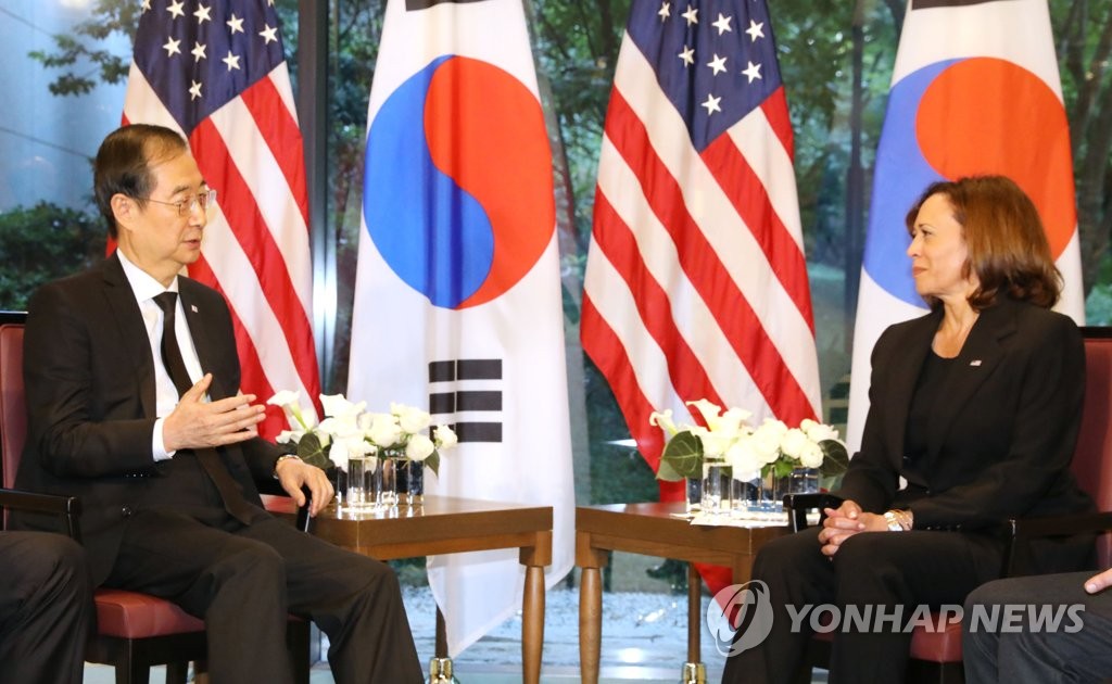 美백악관 "해리스, 韓총리에 'IRA 한국 우려 이해'…협의 지속"