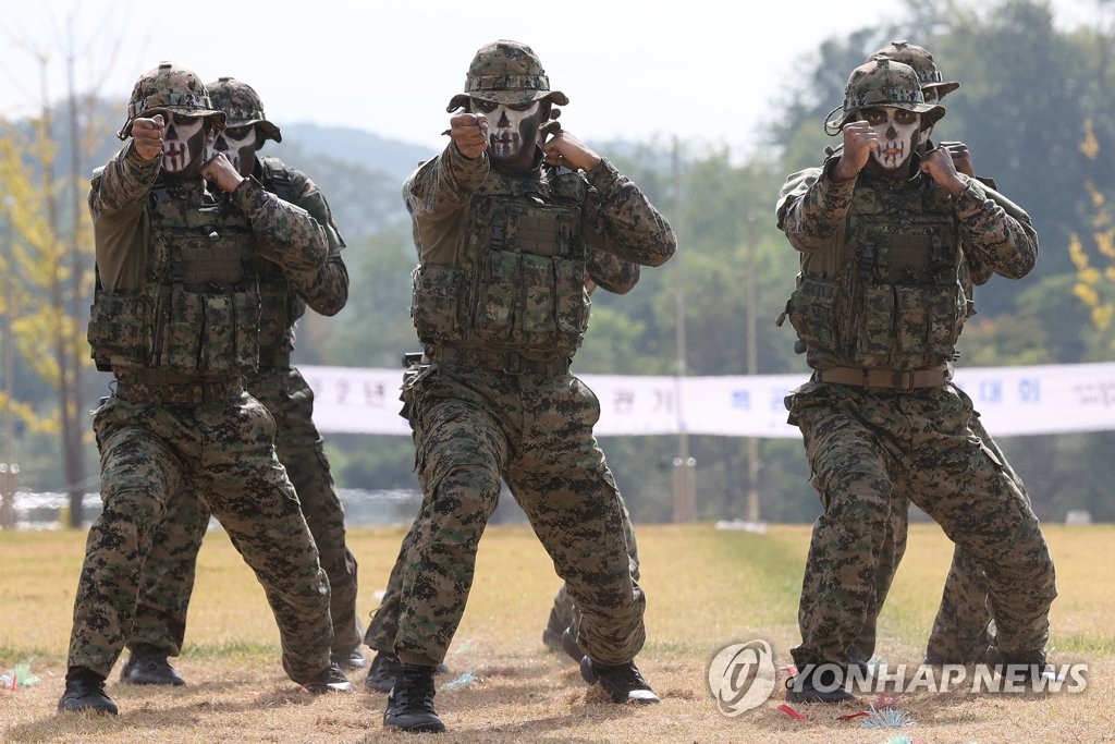 Soldiers' martial arts competition Yonhap News Agency