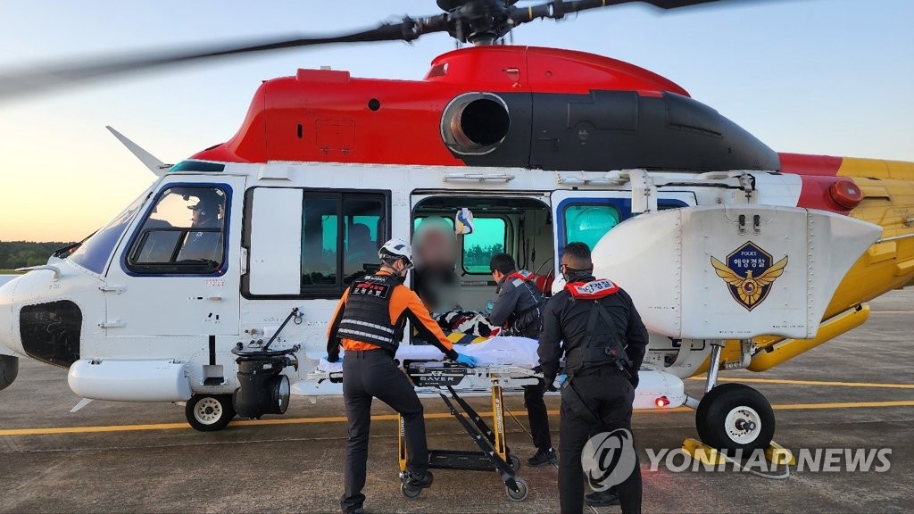 해경 울릉도 응급환자 헬기 이송