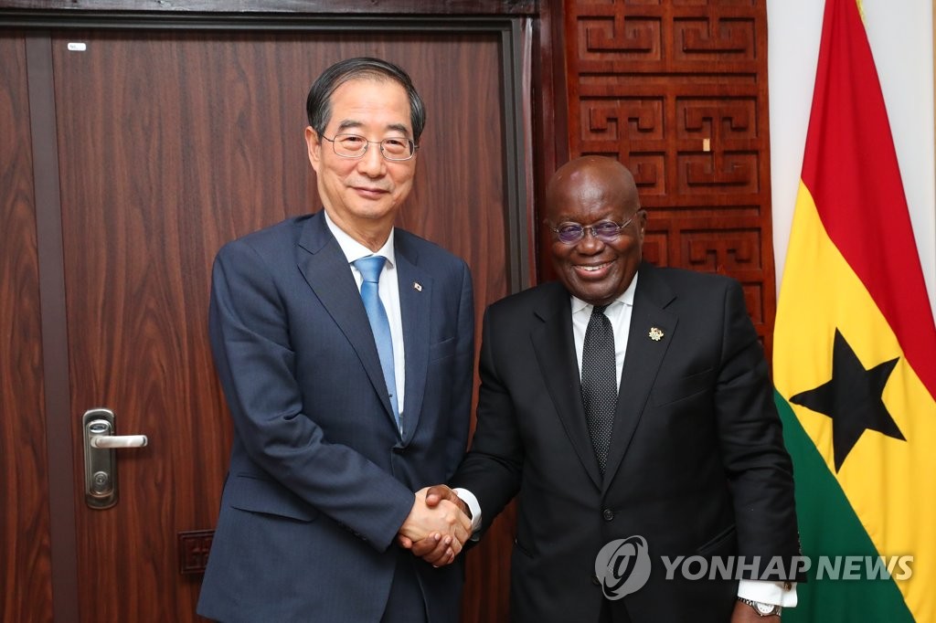 韓国首相がガーナ大統領と会談