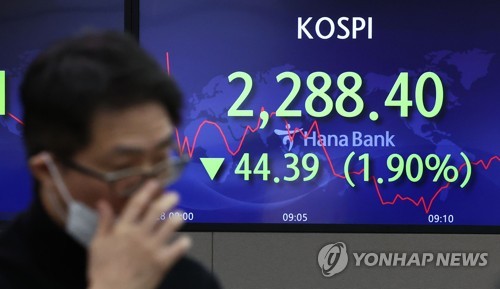 하락 개장한 코스피