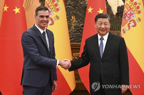 페드로 산체스 스페인 총리와 시진핑 중국 국가주석