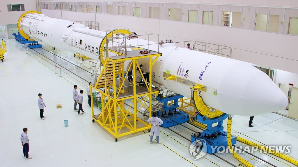 S. Korean space rocket to be positioned on launch pad ahead of launch