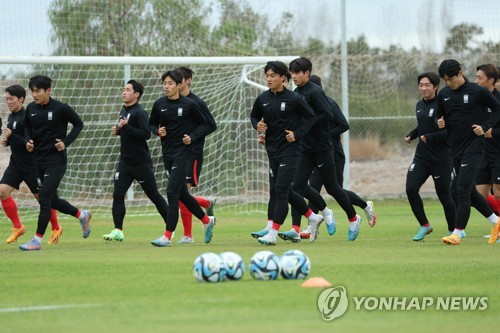 '감비아전 D-1'…훈련 매진하는 U-20 축구 대표팀
