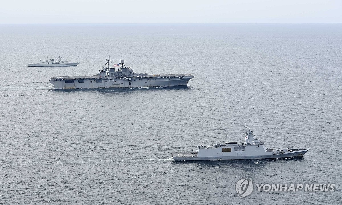 한국·미국·캐나다 해군, 다자간 연합훈련 실시 