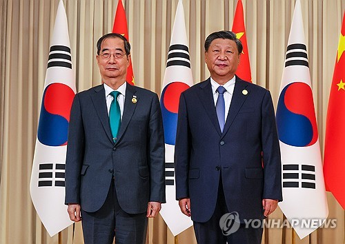 韓国首相と習主席が会談