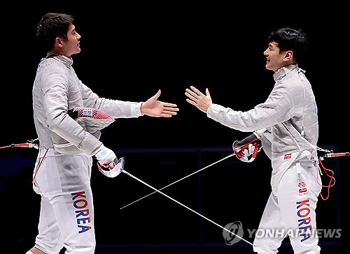 S. Korea's Oh wins fencing gold