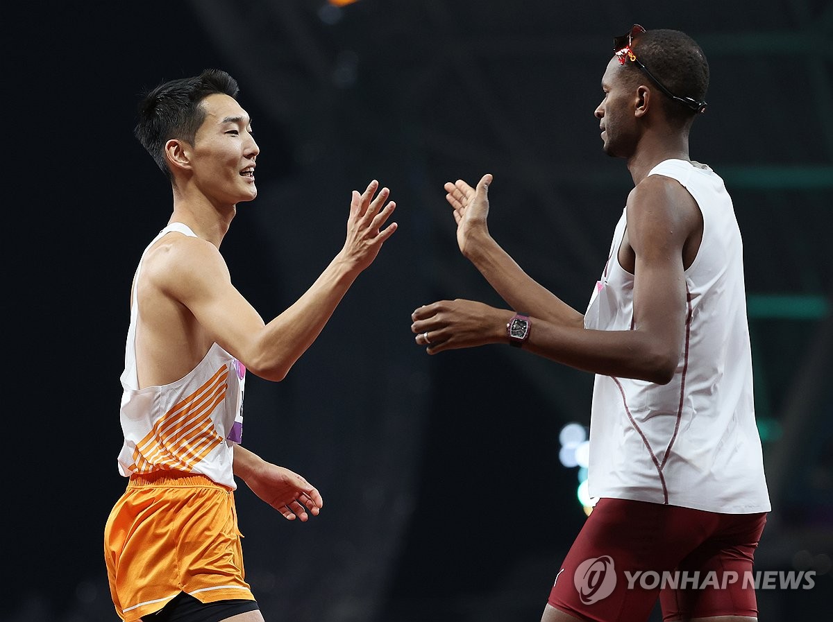 (리드) (아시아) 높이뛰기 우상혁, 아시아드 2회 연속 은메달 획득