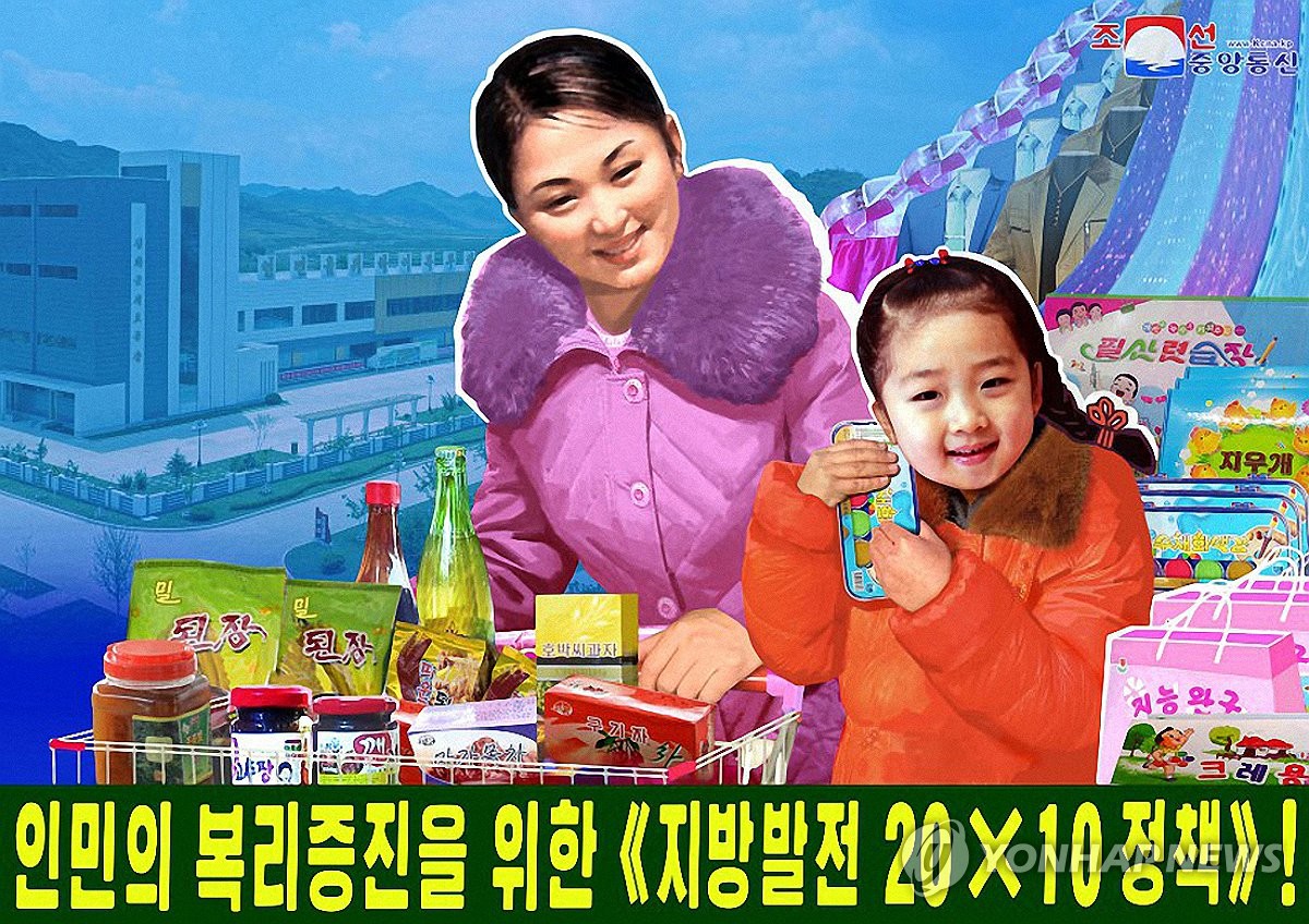 북한, '지방발전 20×10 정책' 관철 선전화 제작