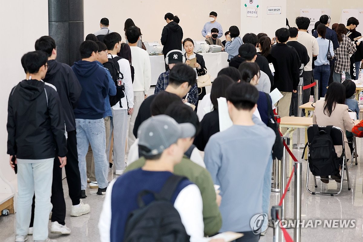 韓国総選挙の期日前投票初日　投票率１５．６１％で過去最高