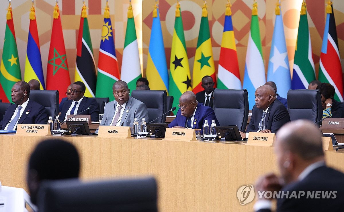 Delegates from 48 African nations attend the main session of Korea-Africa Summit held at KINTEX in Ilsan, north of Seoul, on June 4, 2024. (Yonhap)