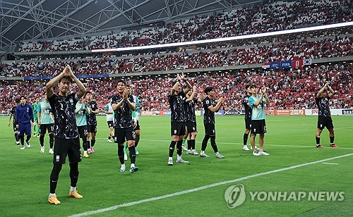 韓国がシンガポールに７―０の大勝