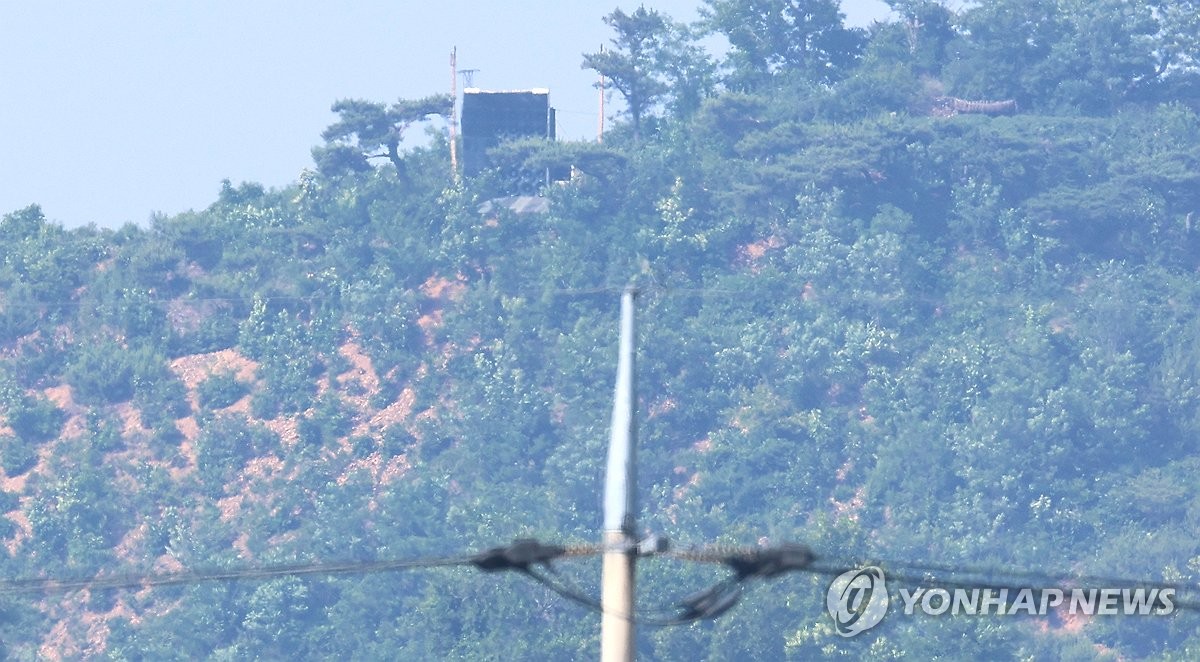 강화도 바로 앞에 설치된 북한 대남 확성기