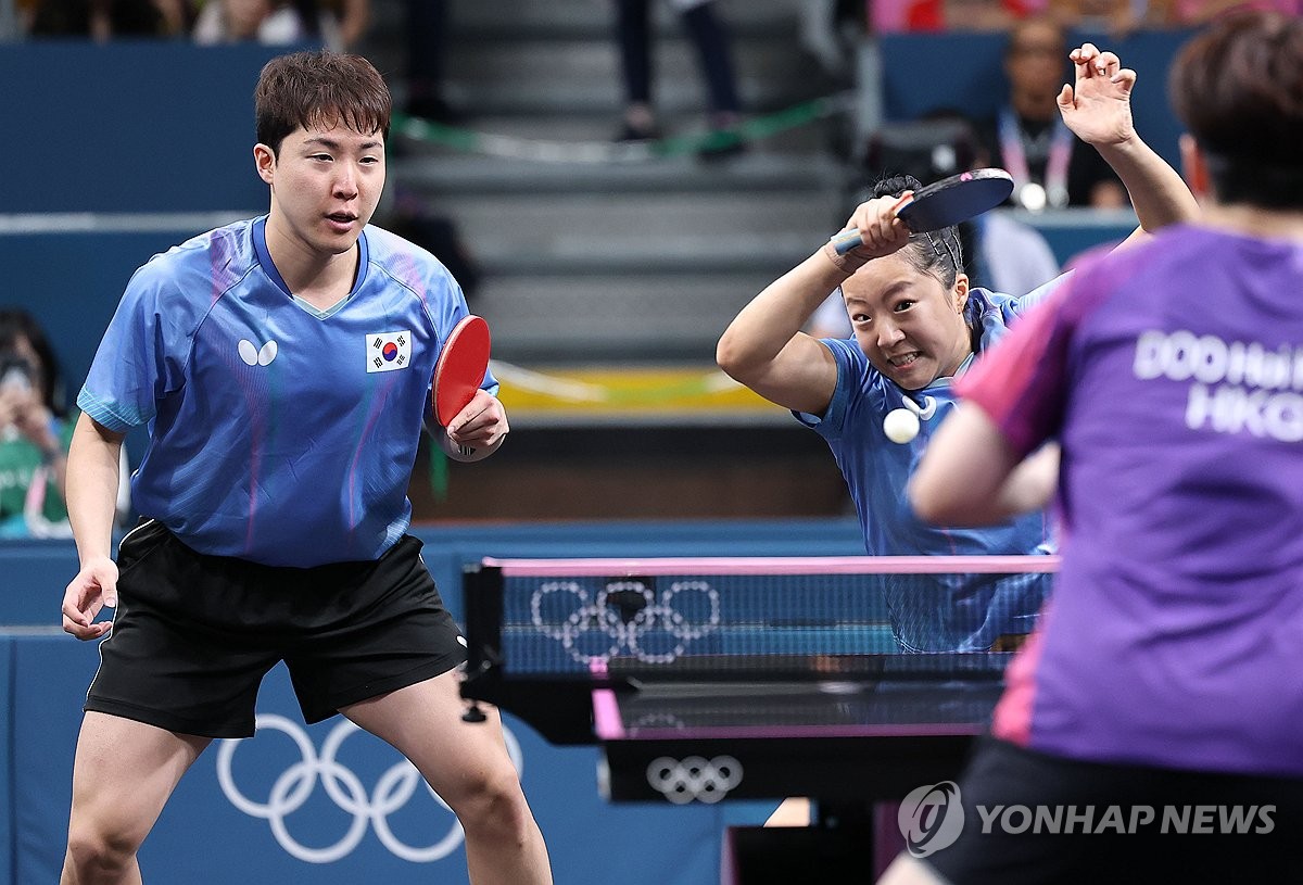 (LEAD) (Olympics) Mixed doubles table tennis partners thankful for each ...