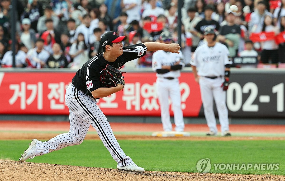 LG 함덕주, 수술 후 두 번째 2군 등판서 1이닝 1볼넷 무실점