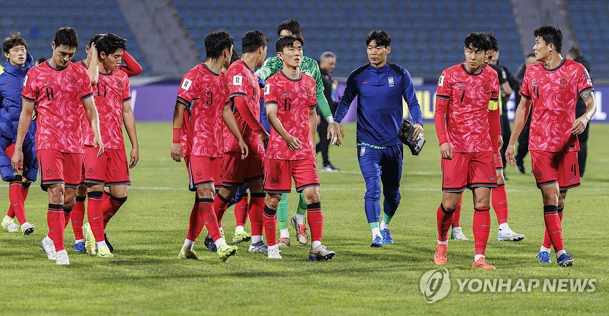 한국 축구대표팀, 팔레스타인과 또 무승부