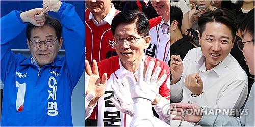 韓国大統領候補の支持率　李在明氏５１％・金文洙氏２９％・李俊錫氏８％