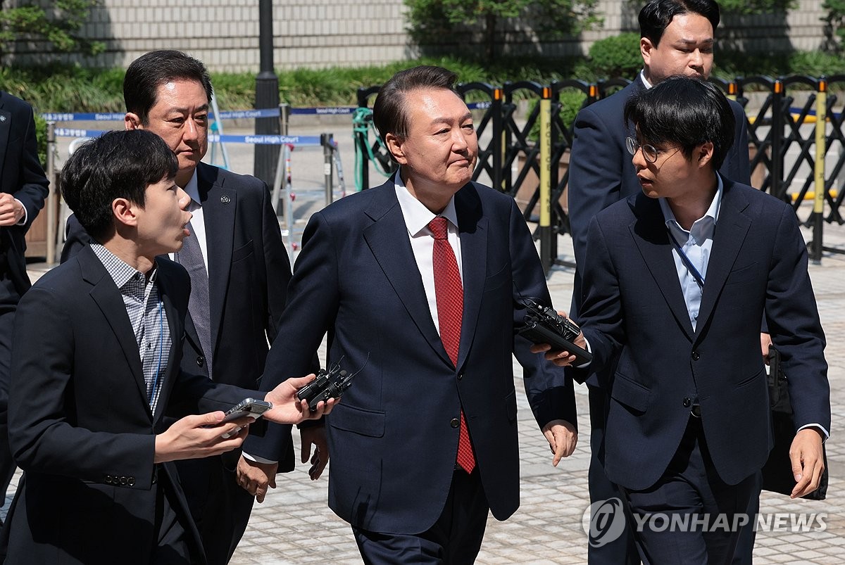 尹前大統領が５回目公判に出廷
