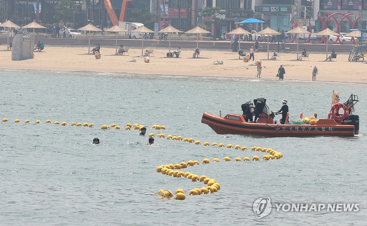 해수욕장은 개장했는데…해운대 해파리 차단망 설치 삐걱
