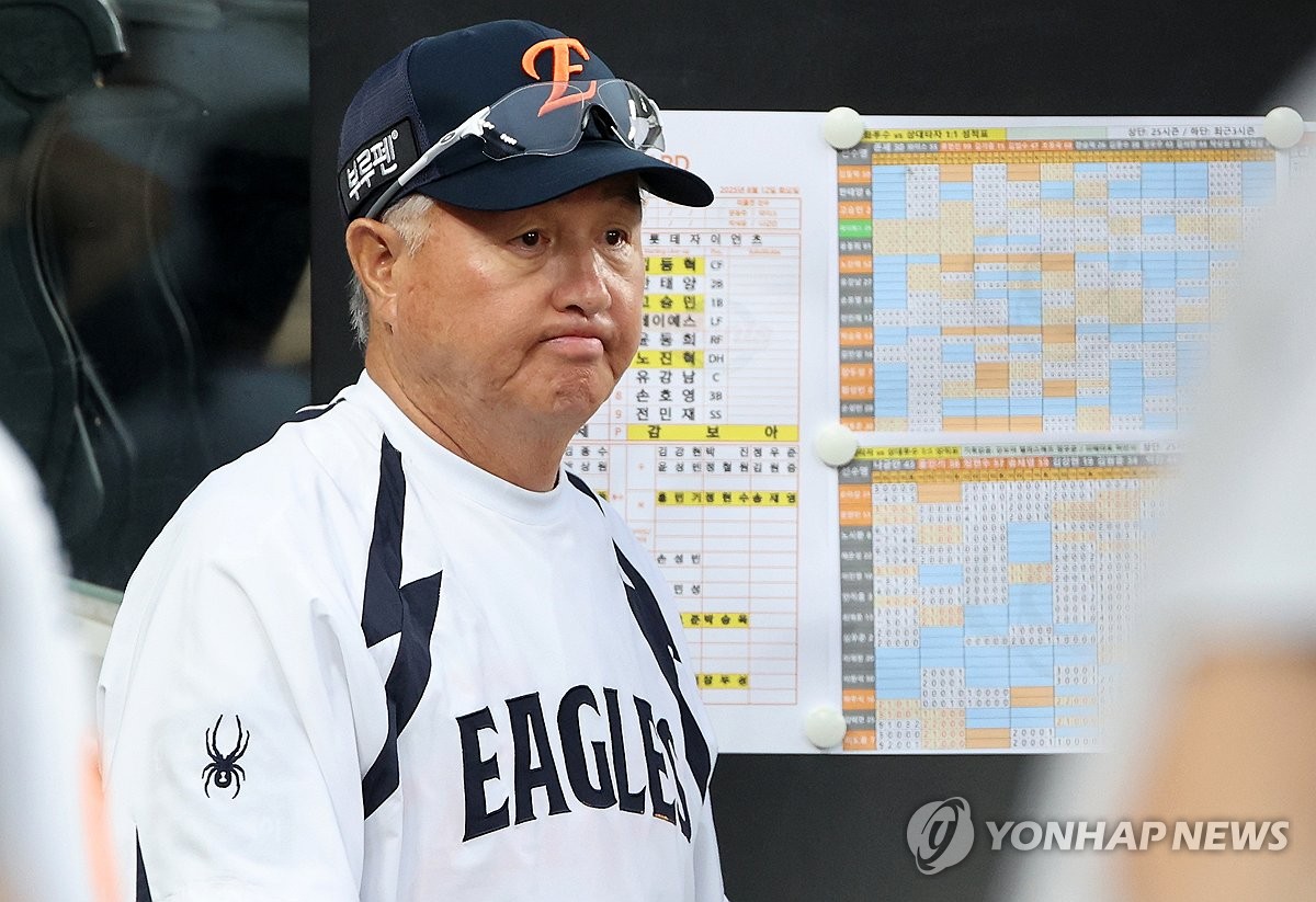 김경문 한화 감독 "LG 3연전 선발, 류현진-문동주-폰세 그대로"