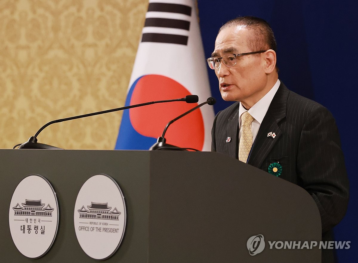 [속보] 안보실장 "한일정상, 회담서 국제정세 공동대응 필요성 인정"