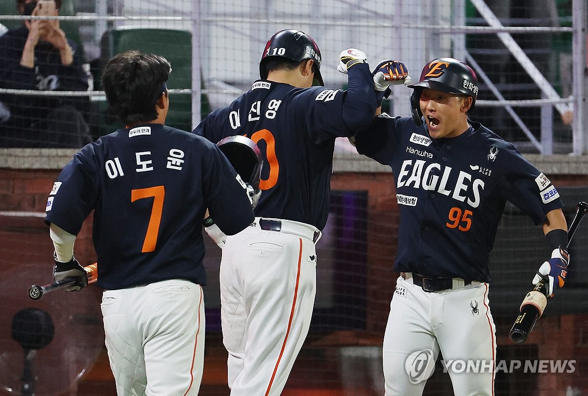 프로야구 한화, 9일부터 연습 경기 통해 플레이오프 대비