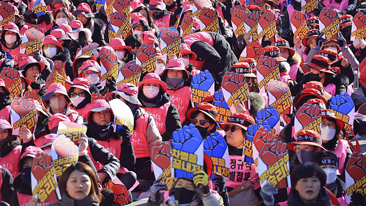 전국학교비정규직연대회의 2차 총파업대회
