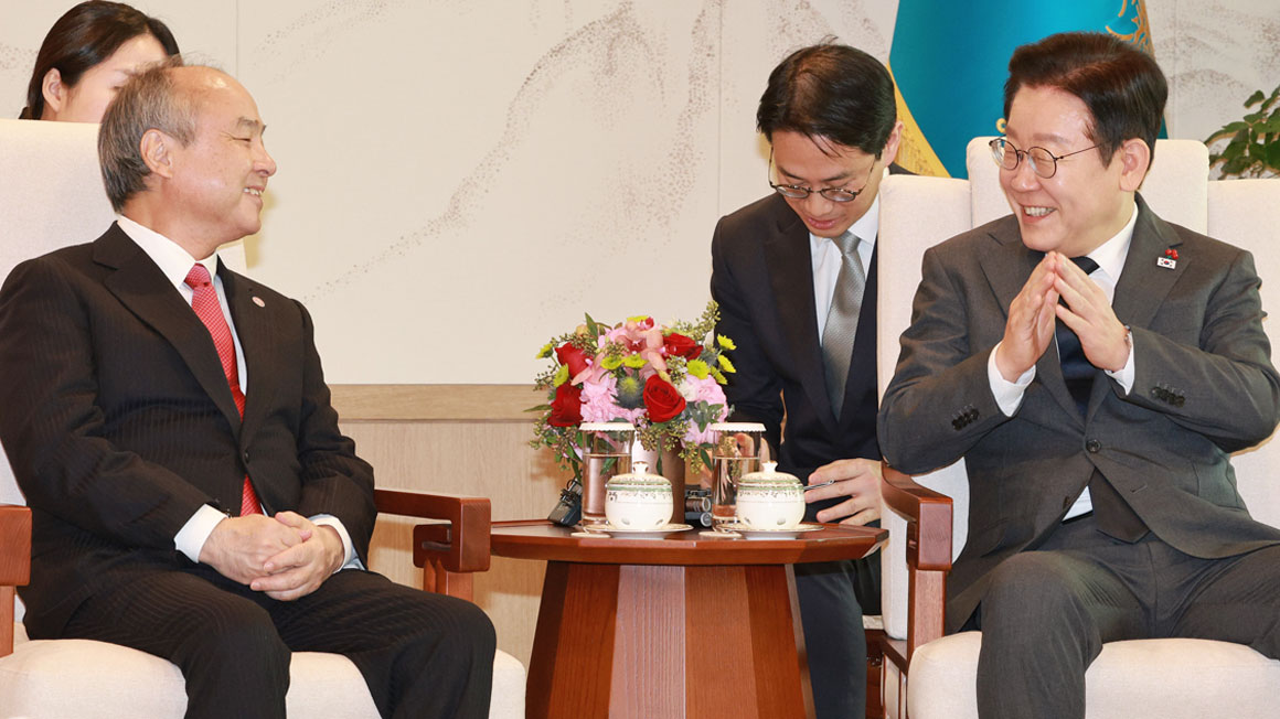 이재명 대통령, 손정의 회장 면담